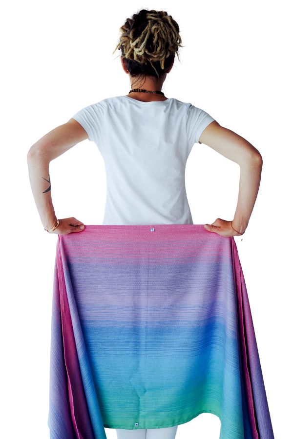 Step 1: Place wrap behind back