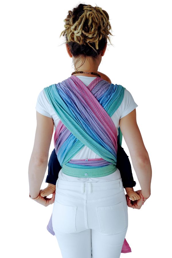 Step 17: Front wrap cross carry complete