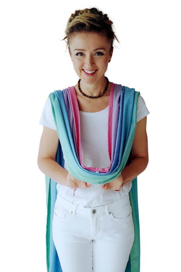 Step 3: Place wrap over shoulders