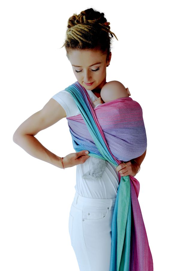 Step 13: Pull loose fabric back