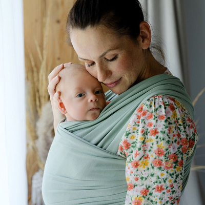 Stretchy Baby Sling Salvia