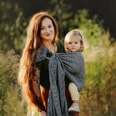 Ring sling Inky Cube - size M (2m)