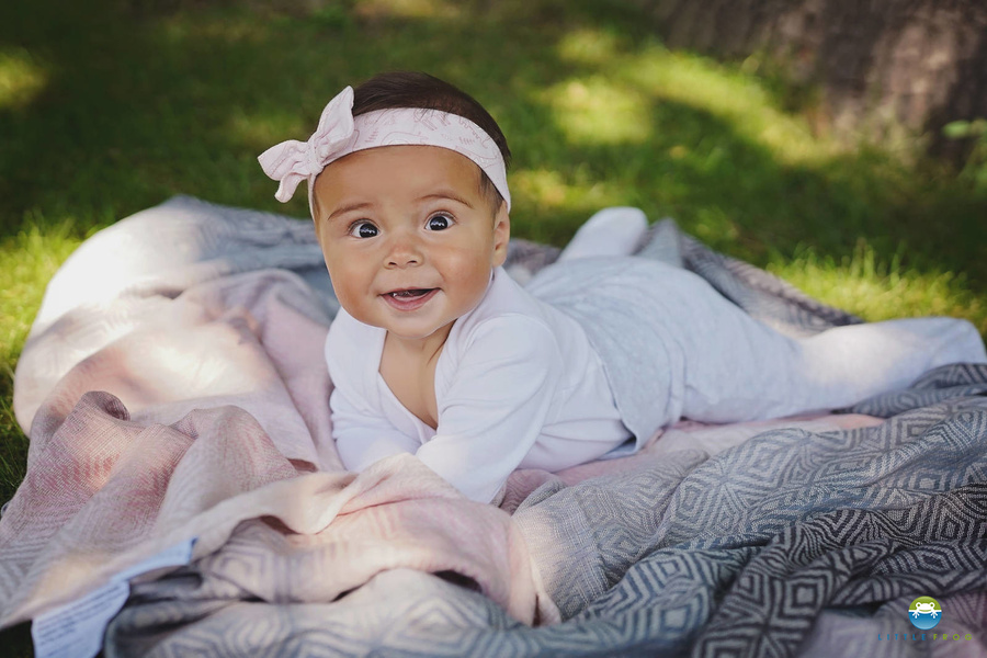 Ring sling Cotton Foggy Cube - size S (1,7 m)