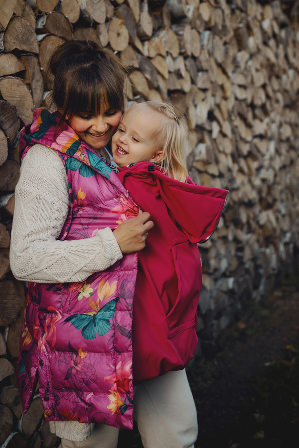 Babywearing Cover (softshell) - Magenta