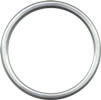 Silver aluminium rings for baby slings, size S