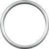 Silver aluminium rings for baby slings, size S