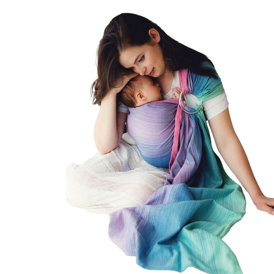 Bamboo Zircon M – a colourful, breathable ring sling ideal for summer