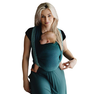 Baby Sling Jade Cube size 7 – green-grey wrap carrier from newborn