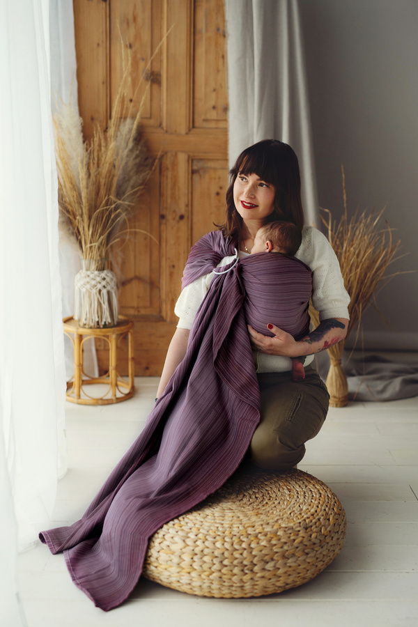 Soft ring sling – Bamboo Rubellite size S