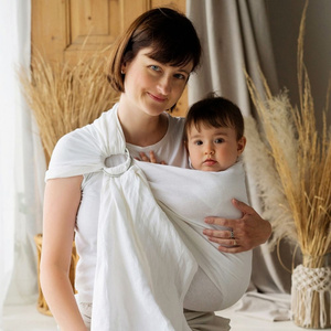 Ring sling Pure Linen White - size M (2 m)/2nd class