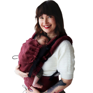 Ergonomic Baby Carrier Prime - Pure Linen Marsala