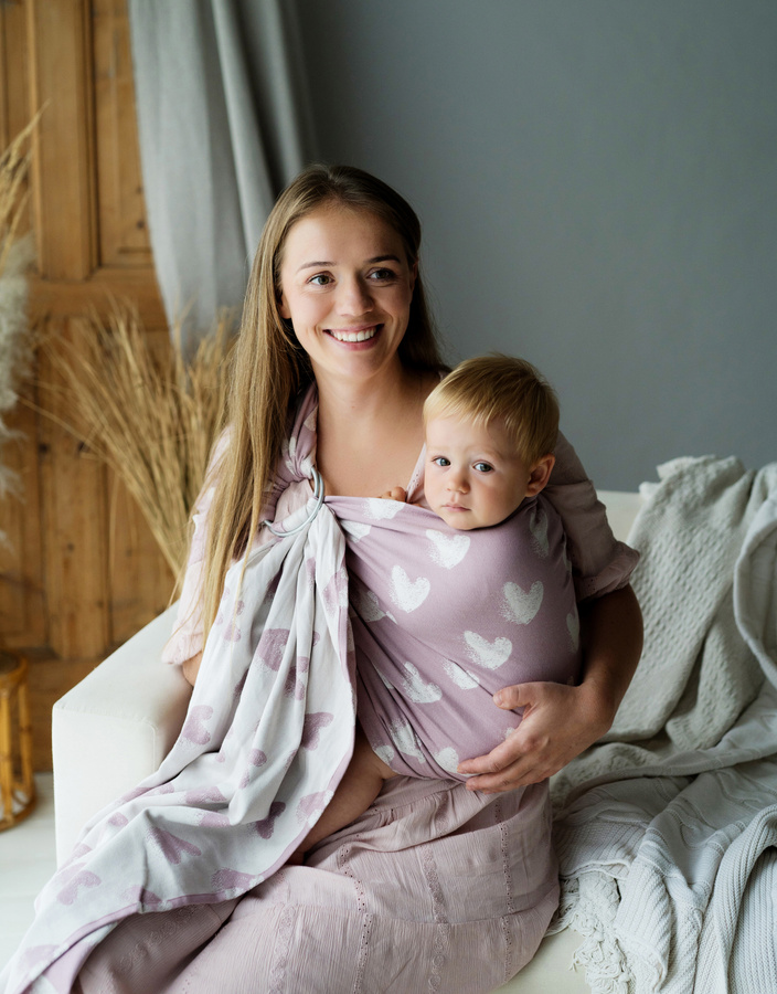 Ring sling Hazy Love Rose - size S (1,7 m)