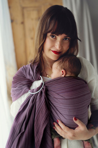 Soft ring sling – Bamboo Rubellite size M DEMO