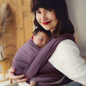Soft baby sling for beginners – Bamboo Rubellite - size 4