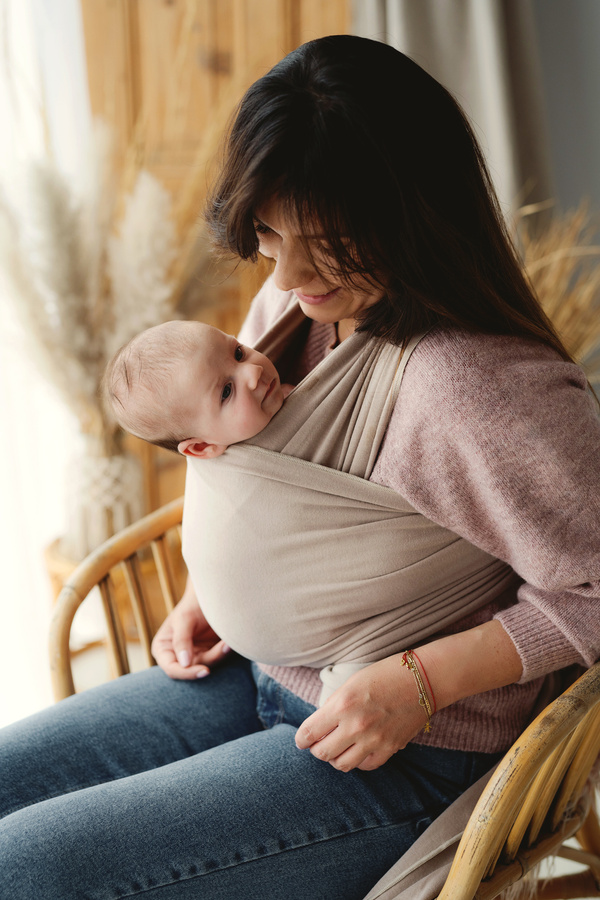 Stretchy Baby Sling Royal Beige