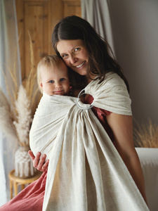 Ring sling Linen Summer Meadow - size M (2 m)
