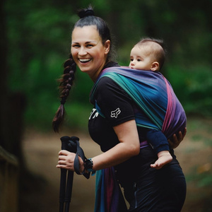 Baby Sling Bamboo Misty Zircon size 4