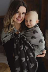 Brown Ring Sling Cosy Love size S – for babies and toddlers