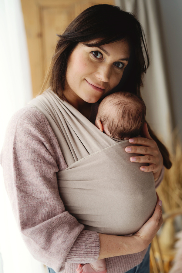 Stretchy Baby Sling Royal Beige