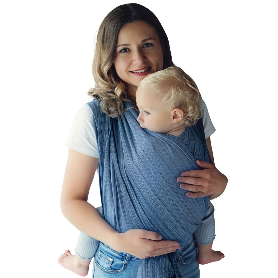 Bamboo Celestine Baby Wrap 4,2 m | Breathable bamboo baby wrap for summer
