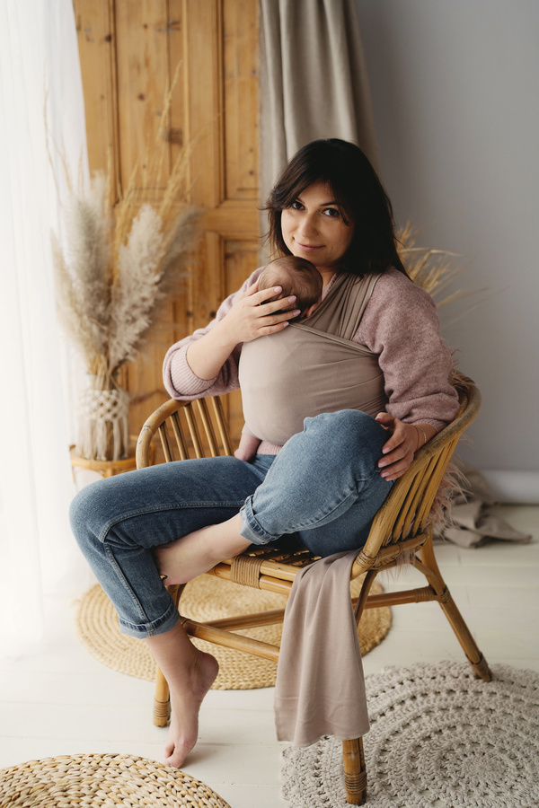 Stretchy Baby Sling Royal Beige/2nd class