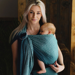 Ring Sling Jade Cube size S – green-grey, easy to use
