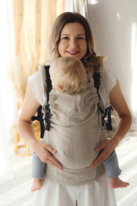 Ergonomic Baby Carrier Prime - Pure Linen Dune