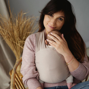 Stretchy Baby Sling Royal Beige