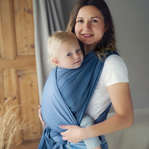 Bamboo Celestine Baby Wrap 4,6 m | Breathable bamboo baby wrap for summer