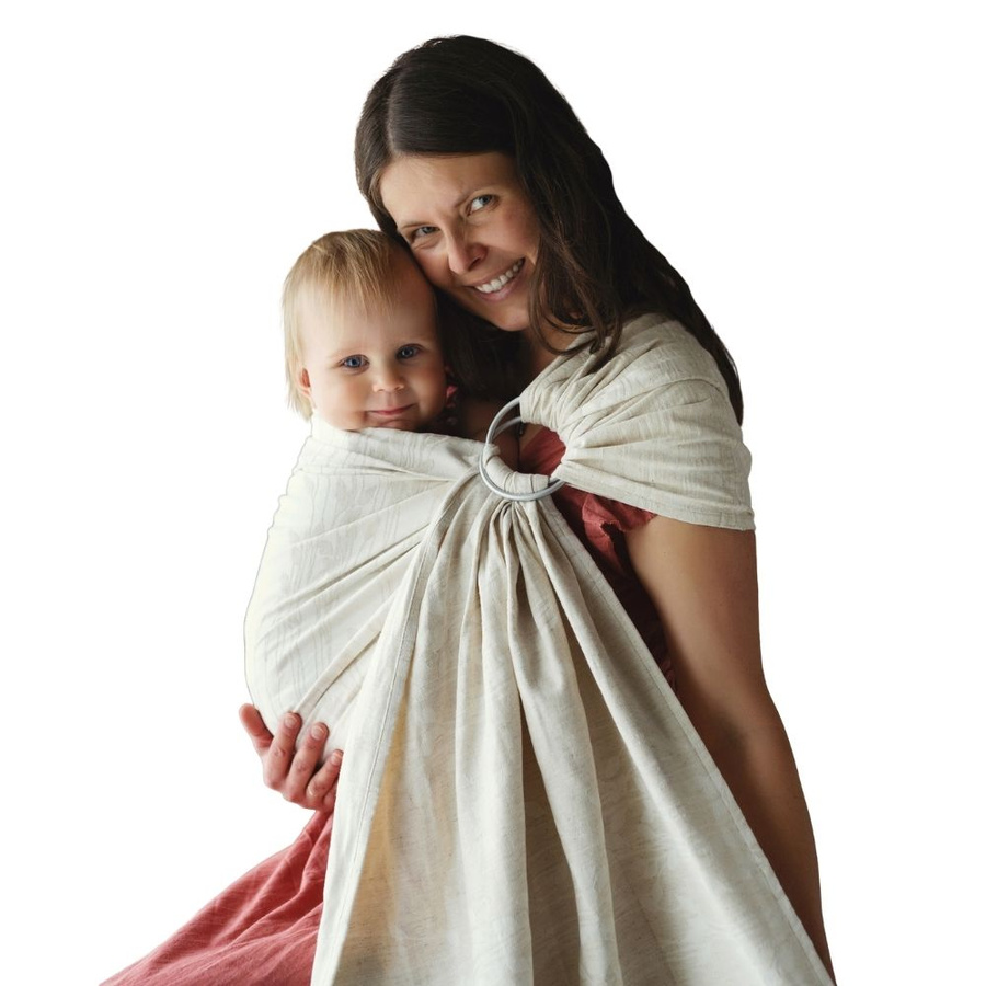 Ring sling Linen Summer Meadow - size M (2 m)