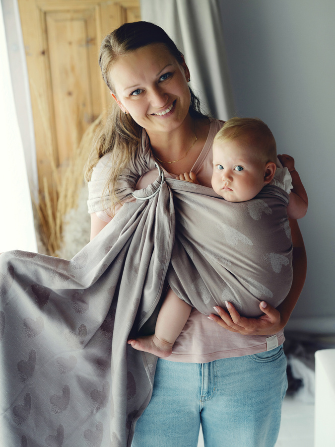 Ring sling TENCEL™ Hazy Love Drift - size S (1,7 m)