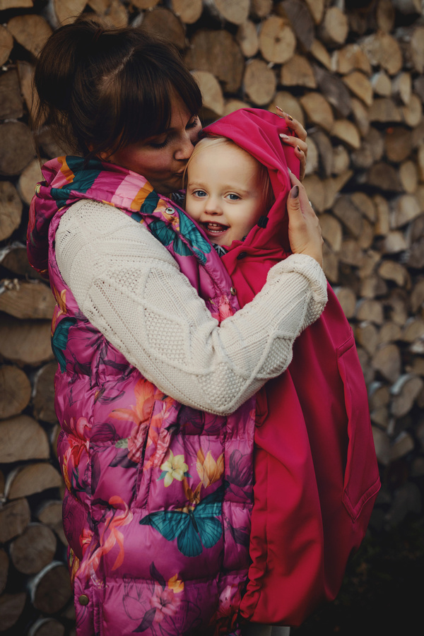 Babywearing Cover (softshell) - Magenta