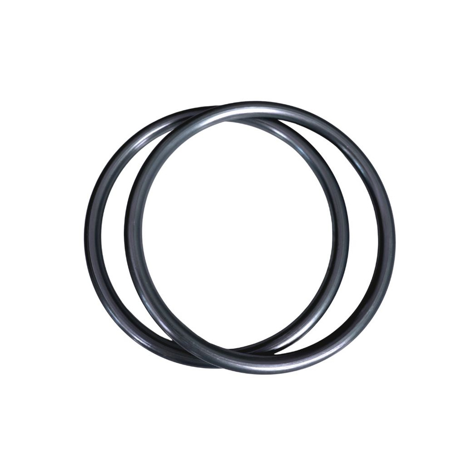 Slate Hand Buffed aluminium rings for baby slings, size L