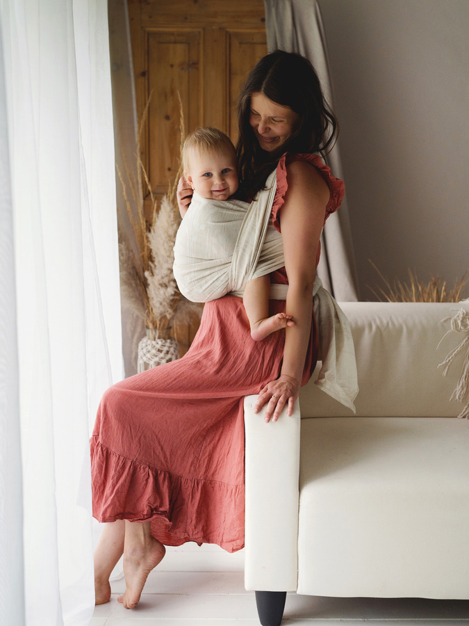 Baby Sling Linen Summer Meadow - size 6 /2nd class