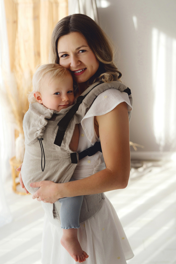 Ergonomic Baby Carrier Prime - Pure Linen Dune