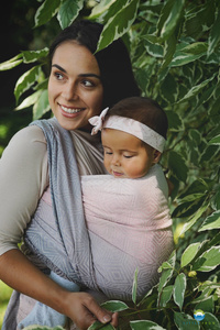 Baby Sling Cotton Foggy Cube size 4