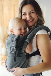 Ergonomic Baby Carrier Prime - Pure Linen Shadow