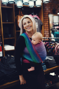 Baby Sling TENCEL™ Aurora Cube size 7 /2nd class