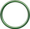 Green aluminium rings for baby slings, size S