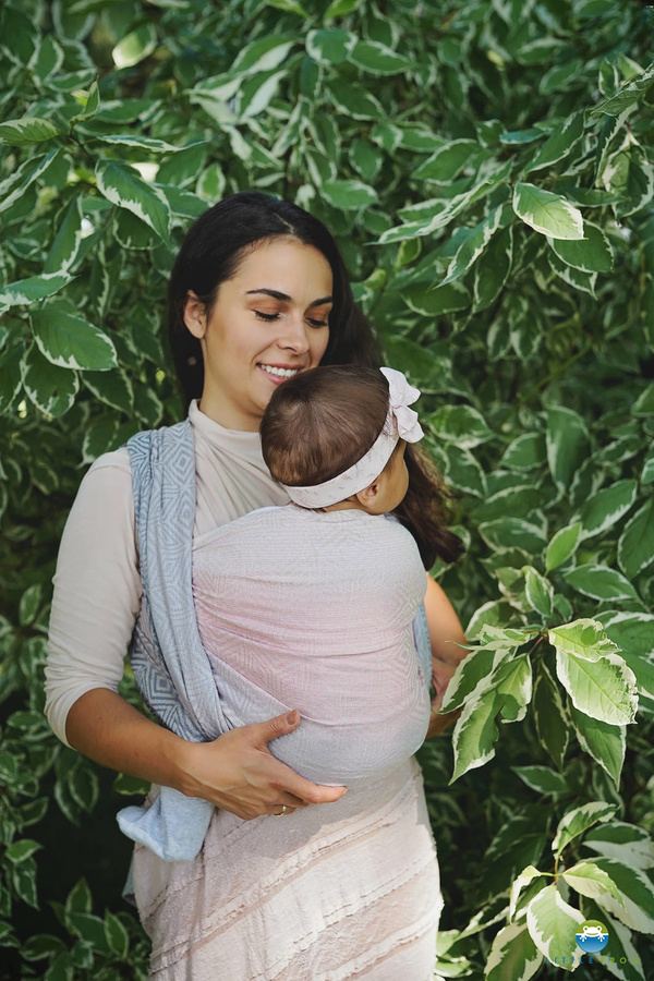 Baby Sling Cotton Foggy Cube size 4