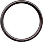 Black aluminium rings for baby slings, size M
