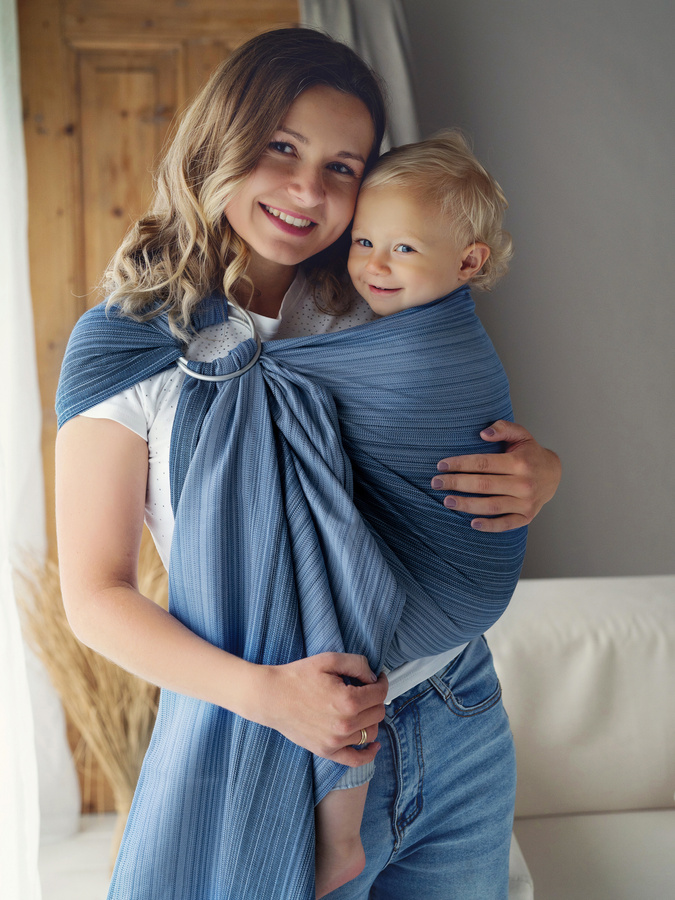 Bamboo Celestine Ring Sling size L (2,3 m)