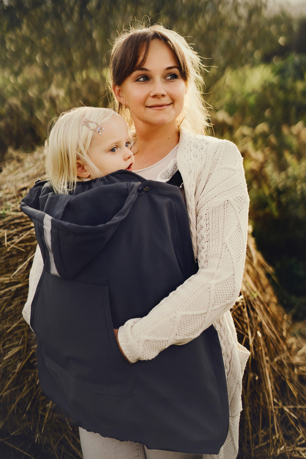 Babywearing Cover (softshell) - Slate