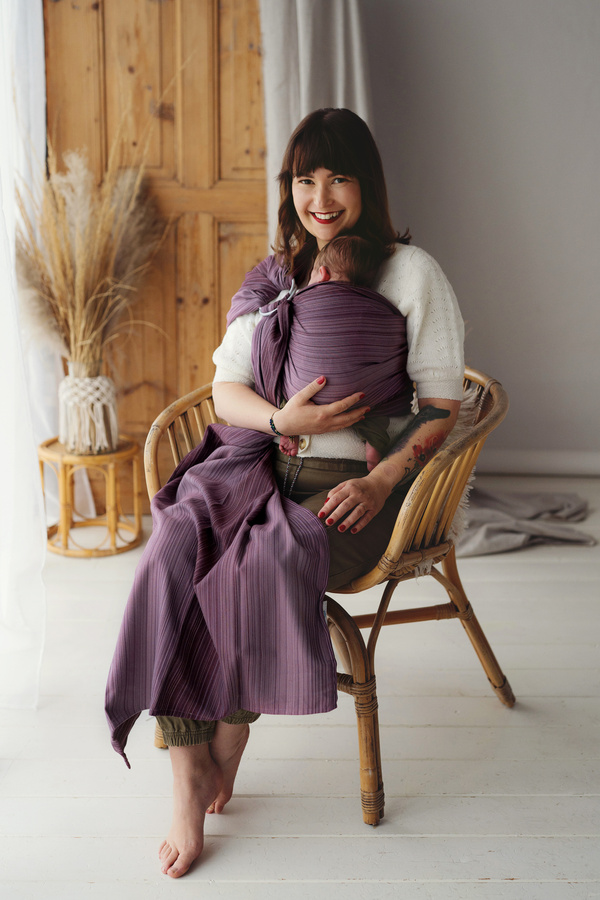 Soft ring sling – Bamboo Rubellite size m