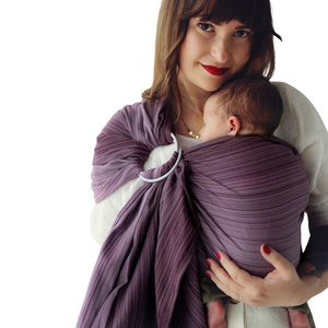 Soft ring sling – Bamboo Rubellite size S