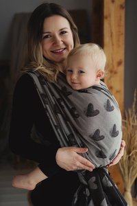 Brown Baby Wrap Cosy Love size 5 –– for babies and toddlers