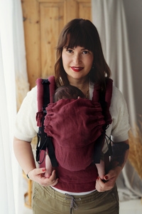 Ergonomic Baby Carrier Prime - Pure Linen Marsala