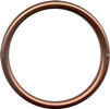 Brown aluminium rings for baby slings, size S