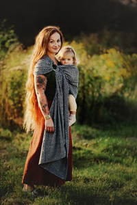 Ring sling Inky Cube - size M (2m) /2nd class