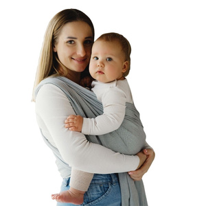 Grey Gray Moonstone Baby Wrap – 4.6 m | for newborns and infants